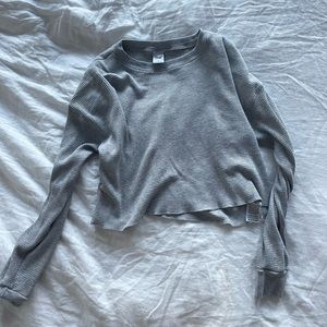 TNA Gray Waffle Long Sleeve